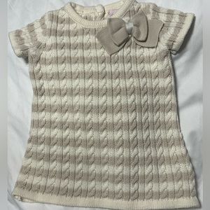 Baby knitted dress by Savannah 0–3  in Tan colors
